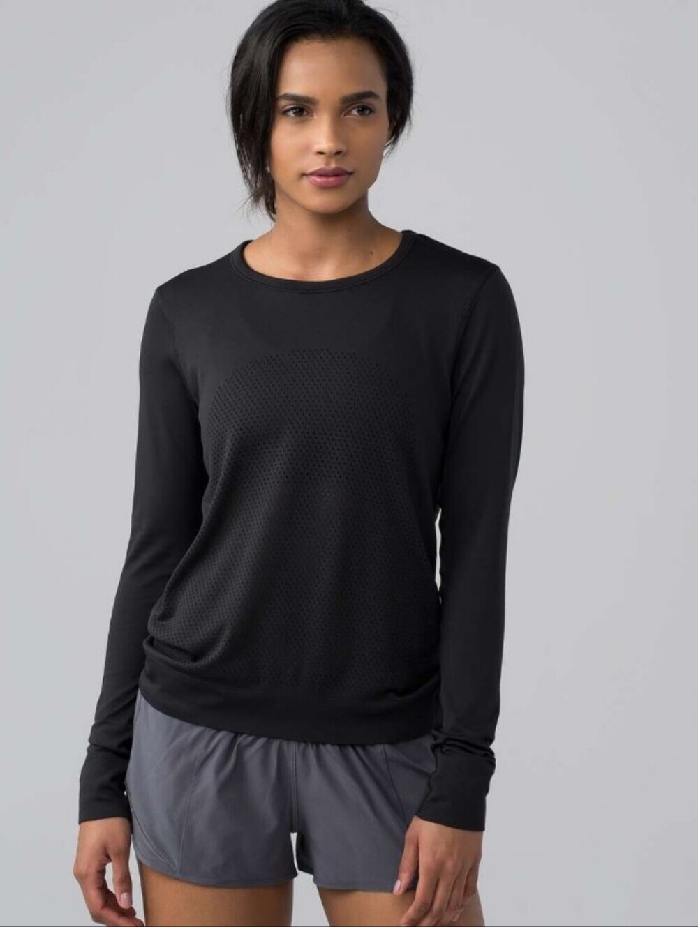 Lululemon Breeze By Long Sleeve Shirt. Black. Oversized Loose Fit. Size 10. - Picture 1 of 7